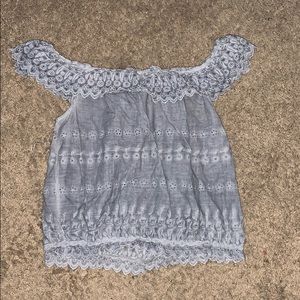 American eagle off the shoulder top